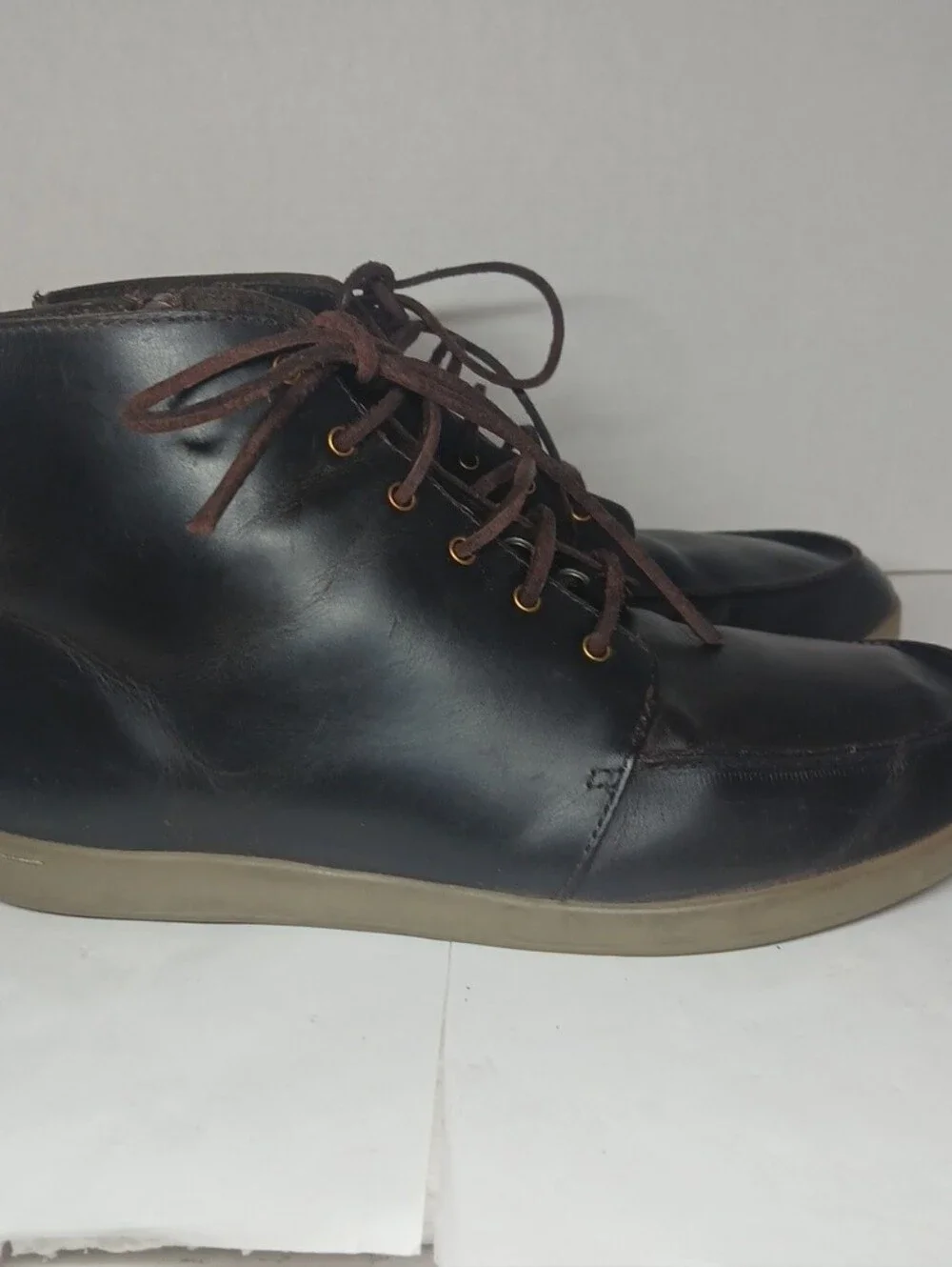 Men's Reef Casual Leather Chukka Boots - Brown Lightweight